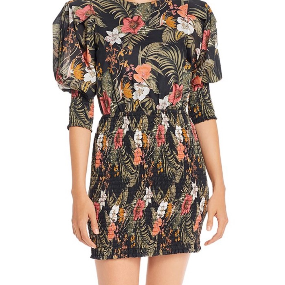 Rebecca Minkoff Geneva dress in black whip multi size XS. - Picture 3 of 4